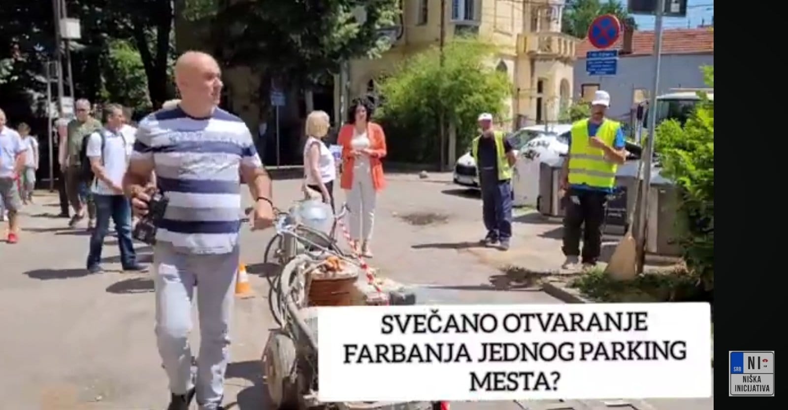 Sotirovski svečano otvorila farbanje jednog parking mesta